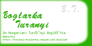 boglarka turanyi business card